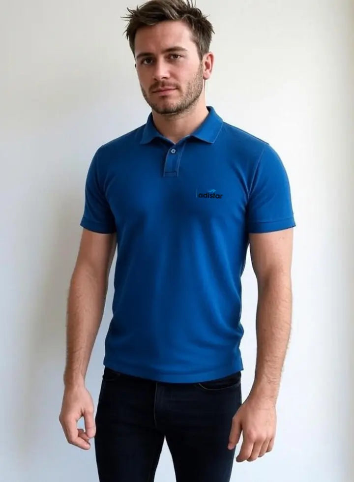 Blue Polo T Shirt Adistar Sialkot Pakistan