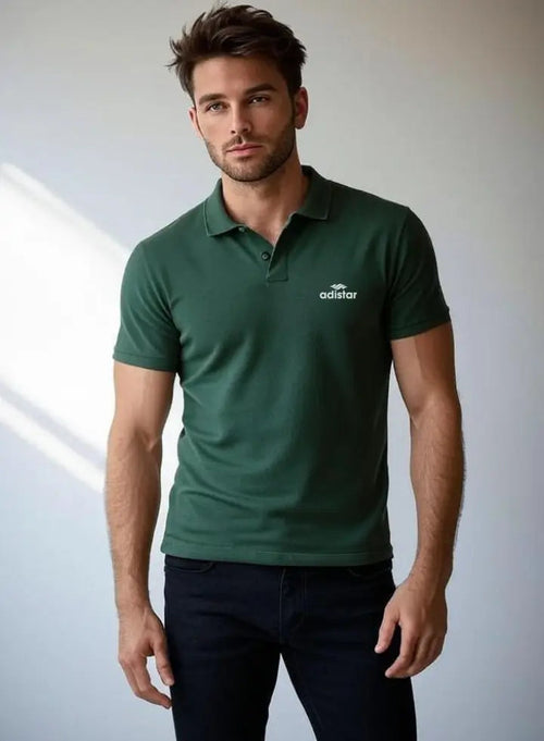 Green Polo T Shirt Adistar Sialkot Pakistan