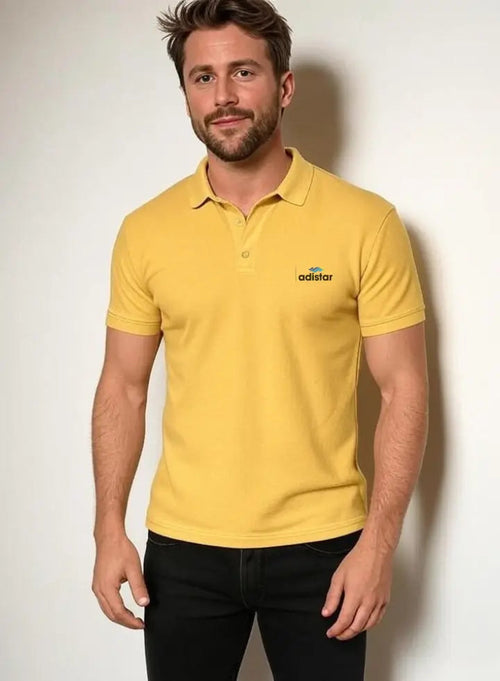 Yellow Polo T Shirt Adistar Sialkot Pakistan