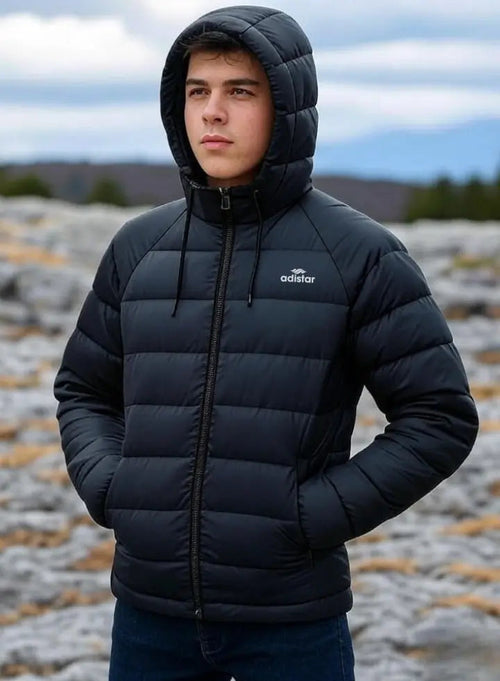 Black Puffer Jacket Adistar Sialkot Pakistan