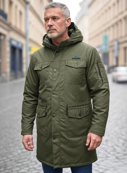 Olive Green Waterproof Jacket Adistar Sialkot Pakistan