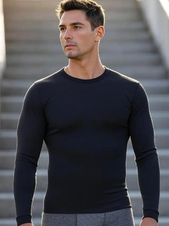 Man Black Inner Shirt Adistar Sialkot Pakistan