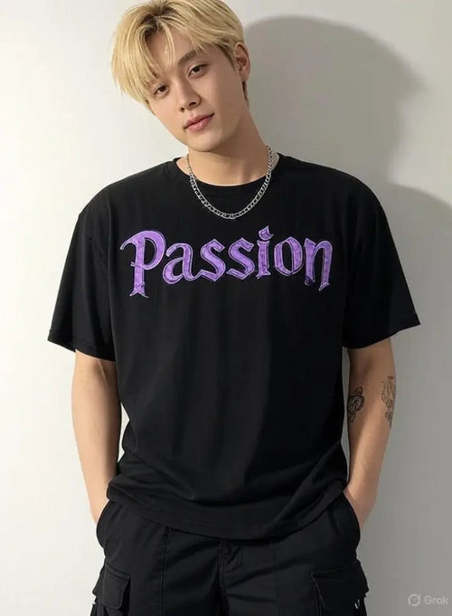 Men Black Embroidery Printing T-Shirt Adistar Sialkot Pakistan