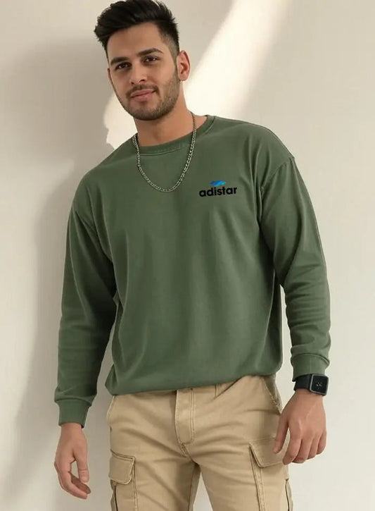 Men Drop Shoulder T Shirt Green Adistar Sialkot Pakistan