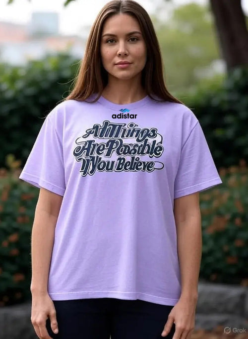 Women Drop Shoulder T Shirt Purple Adistar Sialkot Pakistan